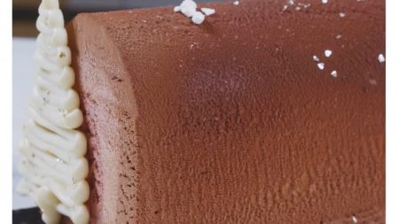 SOSA – Recette bûche de noël glacée au yaourt grenade